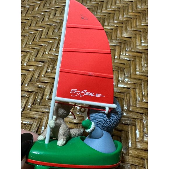 Hallmark 2014 Frosty Friends / Ed Seale Eskimo In Boats Ornaments - Picture 4 of 8